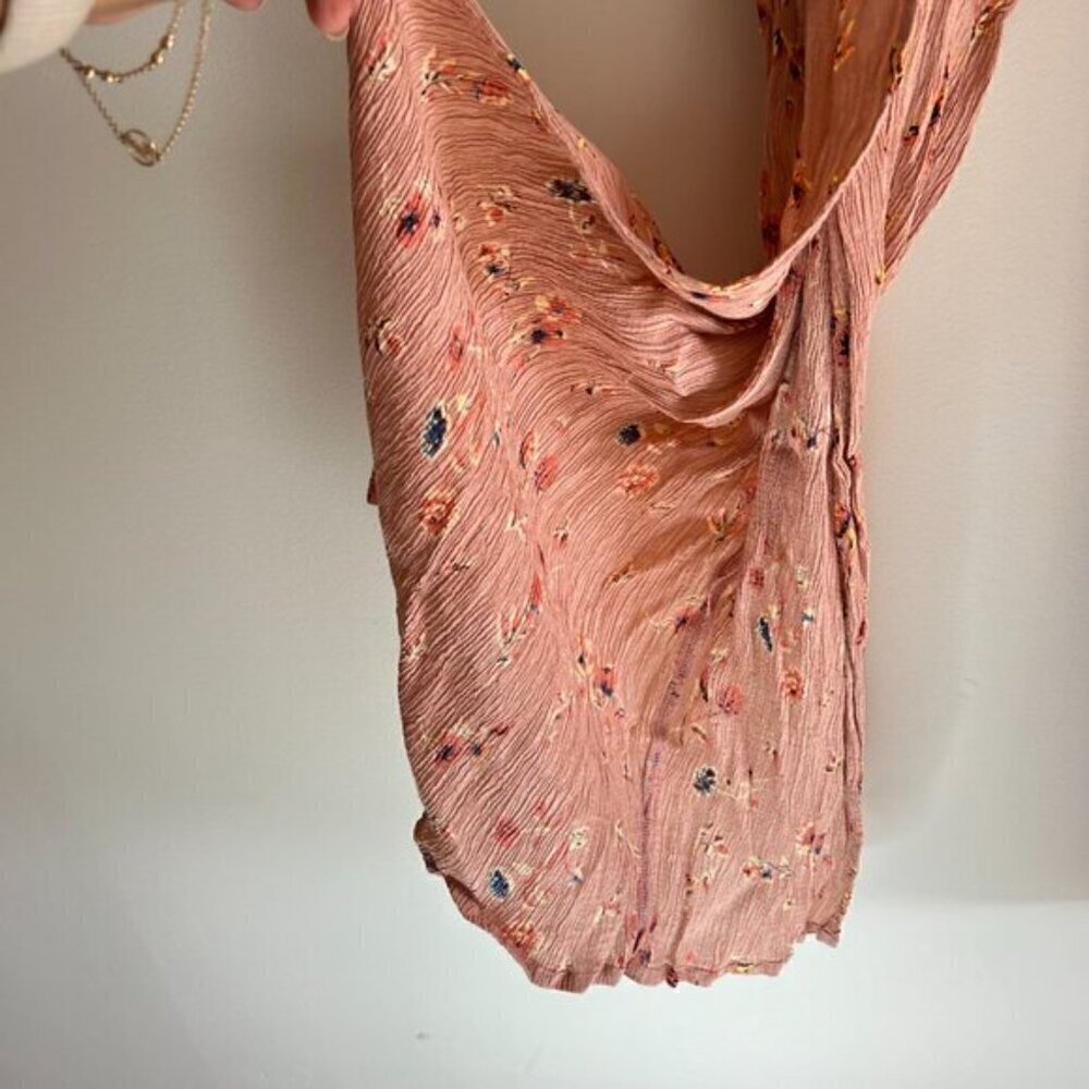 Faithfull the Brand Pants Tiki Tiki Wide Leg Floral Pants Pink Size XS - Picture 6 of 8